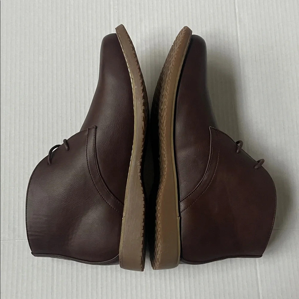 New Men's Brown Leather Boots